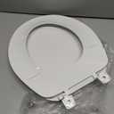 Bemis 70 Durable Plastic Toilet Seat, Round, White
