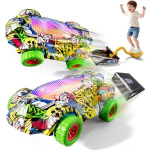 Rocket Car Launcher for Kids,2 Race Car and 1 Pressure Launch Kit Outdoor Outside Backyard Toys Boy Birthday Gifts Set Toddler Games,Toy for Boys Girls Age 3 4 5 6 7 8 9 Years Old