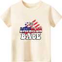 Habudda Boys 4th of July Shirt, Girls Kids Toddler 250th USA Shirts, Red White and Blue American Flag Patriotic Tee 2T-8T
