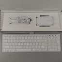 seenda Bluetooth Keyboard and Mouse Combo for Mac, SKM64-2 Rechargeable Slim Wireless Keyboard Mouse Compact, 3 Multi-Device Connection, Compatible for Mac, MacBook Pro/Air, iPad, iPhone, White Silver