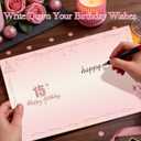 4 x 15th Birthday Card for Girls, 15th Birthday Decoration for Daughter, Sweet Funny 15 Year Old Birthday Gifts Idea, Greeting Cards for Her Granddaughter Friends Sister, Jumbo Back In 2011 Pink