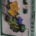 Toddler Car Truck Toys for Kids Ages 3-5, 10-in-1 Dinosaur Carrier Truck with Foldable Track Toys with Spray, Light & Sounds and 9 Dino Cars, Birthday Gift for 3 4 5 6 7 8 Years Old Boys Girls