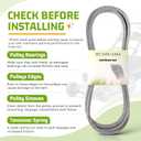 1/2 x 83 Inch Lawn Mower Drive Belt Made with Kevlar for Craftsman AYP Poulan Husqvarna 137153 139573 158818
