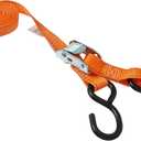 Keeper  1 x 10 Heavy Duty Cam Buckle Tie-Down with S Hooks - 400 lbs. Working Load Limit and 1,200 lbs Break Strength