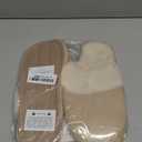 Women's Memory Foam Fuzzy Slippers Fluffy Plush Indoor Outdoor Non-Slip Thin Sole Winter House Shoes (7-8 Women/5-6 Men, Apricot)