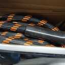 Giraffe Tools Non-Expandable Garden Hose 25FT 1/2 Lightweight Flexible Water Hoses Burst 600 psi with 9 Spray Function Nozzle Heavy Duty Hose