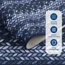 Garvee Runner Rug 2x6 Easy Jute Hallway Runner Rug Washable Non Slip Indoor Outdoor Rugs for Patio Entryway Ultra-Thin Non-Shedding Floor Mat for Laundry Bathroom Bedroom Backyard Porch Navy Blue