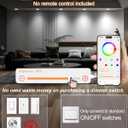 LED Recessed Lighting 5/6 inch, Smart Bluetooth Can Lights, 13W 1050LM, RGB Color Changing Selectable, Retrofit Led Recessed Light Fixtures Compatible with Alexa for Bedroom Living Room Kitchen, 2Pack