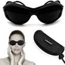 FreeMascot Red Light Therapy Glasses, Laser Safety Glasses IPL 200-2000nm, Eyes Protection for Tanning Goggles and Red Light Therapy