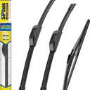 5 PLUS Silicone Windshield Wipers Replacement for 2018-2024 Nissan Kicks Wiper Blades(Set of 3),Automotive Replacement Windshield Wiper Blades For My Car-26"/16"/12"