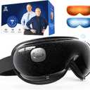 BOB AND BRAD Zero Pro Ultra-Quiet Eye Massager with Heat and Cooling, 35dB FSA Eligible HSA Lightweight Eye Massager with Scroll Button for Migraine, Dry Eyes, Eye Strain Relief, Gift for Women Men