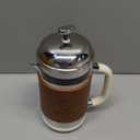 Hazel Quinn French Press Coffee Maker, 450ml/15oz, Heat-Resistant Borosilicate Glass, 304 Stainless Steel, BPA-Free, Easy to Clean, Precision Filtration for Coffee & Tea, Ideal for Home, Travel