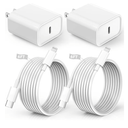 iPhone Charger Fast Charging,iPhone Fast Charger 2Pack Type C Fast Charger Block Plug Adapter 6FT USB-C to Lightning Cable Cord for iPhone14/13/13 Pro/12 Pro/12 Pro Max/11/Xs Max/XR/X/SE,iPad,AirPods