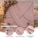 50FTx12FT Dusty Pink Backdrop Curtains for Weddings, Birthdays and Photos