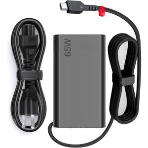 New Slim 65W USB C Laptop Charger Compatible with Lenovo Laptop and Thinkpad/Yoga/Chromebook USB Type C Power Adapter
