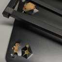 Decoholic Single 24 inch Scissors Lift Keyboard and Mouse Riser, Height Adjustable Standing Desk Converter for Ergonomic Sit Stand Workstations suitable to hold large/small items (24inch, Black)