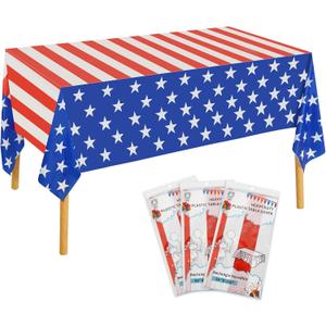 3Pack 4th July Patriotic tablecloth