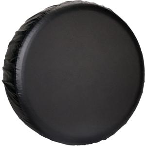 Leader Accessories Universal Spare Tire Cover with Buckle Strap Waterproof for Jeep, Trailer, RV, Truck and All Car Wheel (Black Ultimate, 26"-28" Dia.)