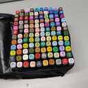 120 Colors Alcohol Markers Artist Drawing Art Markers for Kids Dual Tip Markers for Adult Coloring Painting Supplies Perfect for Gift(120 Black Shell)