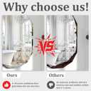 30x22 Inch Beveled Oval Bathroom Mirror, Frameless Copper-Free Silver Mirror, Modern Vanity Mirror, Decorative Wall Mirrors Over Sink for Restroom, Bedroom, Living Room, Bathroom, Entryway