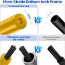 Balloon Arch, Innovation Sturdy Balloon Arch Kit,10Ft Wide & 9FT Tall Adjustable Balloon Arch Stand with Water Fillable Bases, for Wedding, Birthday, Baby Shower, Graduation Decorations Photo Backdrop