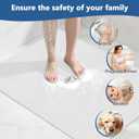 Shower Mat Non Slip 32 x 24 inch: Loofah Anti Slip Shower Mat,Non Slip Bathtub Mat for Inside Shower,Quick Drying Shower stall mat with Drain Hole in Middle,for Shower,Bathroom and Wet Areas