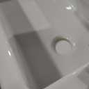 32 Inch White Fireclay Undermount Kitchen Sink Offset Drain, 32"x19"x10"