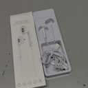 Wired Earbuds USB C Headphones for iPhone 17 16 15, Ear Buds with Microphone[ Clear Calls ] HiFi Volume Contorl Ear Buds for iPhone/Galsxy/iOS/Android/Switch/iPad/Kindle, for School Travel 2 Pack (White)