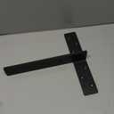 Free Hanging T Shelf Bracket, Solid Heavy Duty Steel Knee Wall Hidden Granite Countertop Support Floating Bracket Hardware, Universal, 12 Inch, DIY Projects, Screws Included, 2 Pack