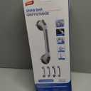 TAILI Shower Grab Bar 2 Pack Suction Grab Bars for Bathtubs and Showers, Heavy Duty Shower Handle Removable Shower Handrails for Seniors and Elderly, Bathroom Safety Grip No Drilling Waterproof, Black (16.8")