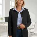 GRACE KARIN Sweater Blazers for Women 2025 Casual Button up Cardigan Sweater Open Front Knit Blazer Jacket with Pockets