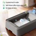 PETKIT Crystal Cat Litter with Tray, Suitable for Purobot Crystal Duo Automatic Litter Box, Dust-Free Mess-Free No Refilling, Odor Control (White-Original Unscented, 4.5 lb4 Packs)