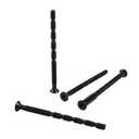 20 Pcs Black Thread Forming and Cutting Screws, Breakaway Screw Fastener for Furniture Assembly, Cabinet Door Knob