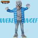 Spooktacular Creations Halloween Kids Werewolf Costume with Mask, Wolf Costume for Halloween Dress Up Parties, Festivals (L)