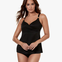 Surplice Underwire Tankini Top D-DDD Cups, Size -Large