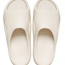 Crocs Mellow Tide Recovery Slide Sandal -
 (7 Women/5 Men, Bone)