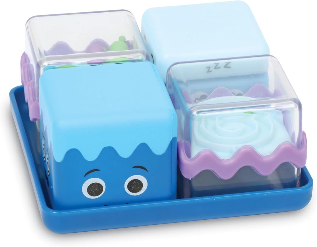 Learning Resources Cool Down Cubes Sensory Fidget Toys - Quiet Fidgets for Kids, Toddlers, and Adults - Calming Corner Items for Classroom or Home, Small Tactile Tools for Play, Focus, and Travel, Medium