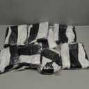 Newwiee 8pcs Patio Stretch Cushion Covers Stripe Outdoor Cushion Covers Replacement Patio Furniture Couch Slipcover Sofa Chair Seat, Thin Fabric Breathable Soft Flexibility Protector(Black White)