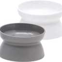 Kitty City Raised Cat Bowls, Large Bowl 2pk (Modern)