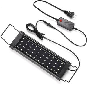 Aquarium Light, Aquarium LED Light, Aquarium Light Professional High Brightness Thin Aluminium Alloy Landscaping Fish Tank LED Light for Aquarium Fish Tank US Plug 100240V