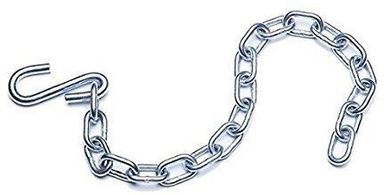  Super Heavy Duty - Stainless Steel - with S Hooks + Links Chain  58"