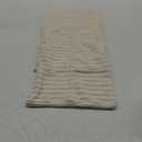 UGASA Pack of 2, Velvet Pillow Covers Striped, Soft Textured Throw Cushion Case Set, Accent Corduroy Lumbar Pillowcases with Hidden Zipper for Home Decor Indoor Outdoor (12"x20", Cream)