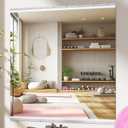 Home Gym Mirror, 48'' x 24'' x 2PCS, Large Full Body Mirror for Yoga, Frameless Tempered Glass, Wall Mounted for Home Gym, Garage, Bedroom, Bathroom