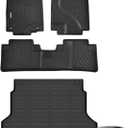 Car Floor Mats & Cargo Trunk Liners Custom Fit 2012-2016 Honda CRV (Not fit EX-L & CRV Touring & with Subwoofer) All Weather Liners for Honda CRV 2016-2012 Car Mats Accessories for C-RV 12-16