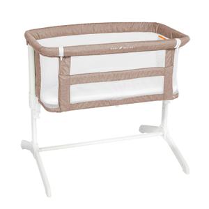 Baby Delight Beside Me Serenity Bassinet | Lightweight Bedside Sleeper & Baby Bassinet | 7-Position Height Adjustment | Mocha Tweed