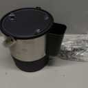 Oggi Insulated Ice Bucket, 4 Quart / 3.8 L, Stainless Steel, Black.
