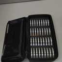 JUNDUN Fireproof Coin Storage Box, 36pcs Coin Holder Capsules with Foam Gasket & 100 Paper Currency Organizer Sleeves, 5 Sizes (40/35/30/25/20mm) Collecting Case for Collection Supplies