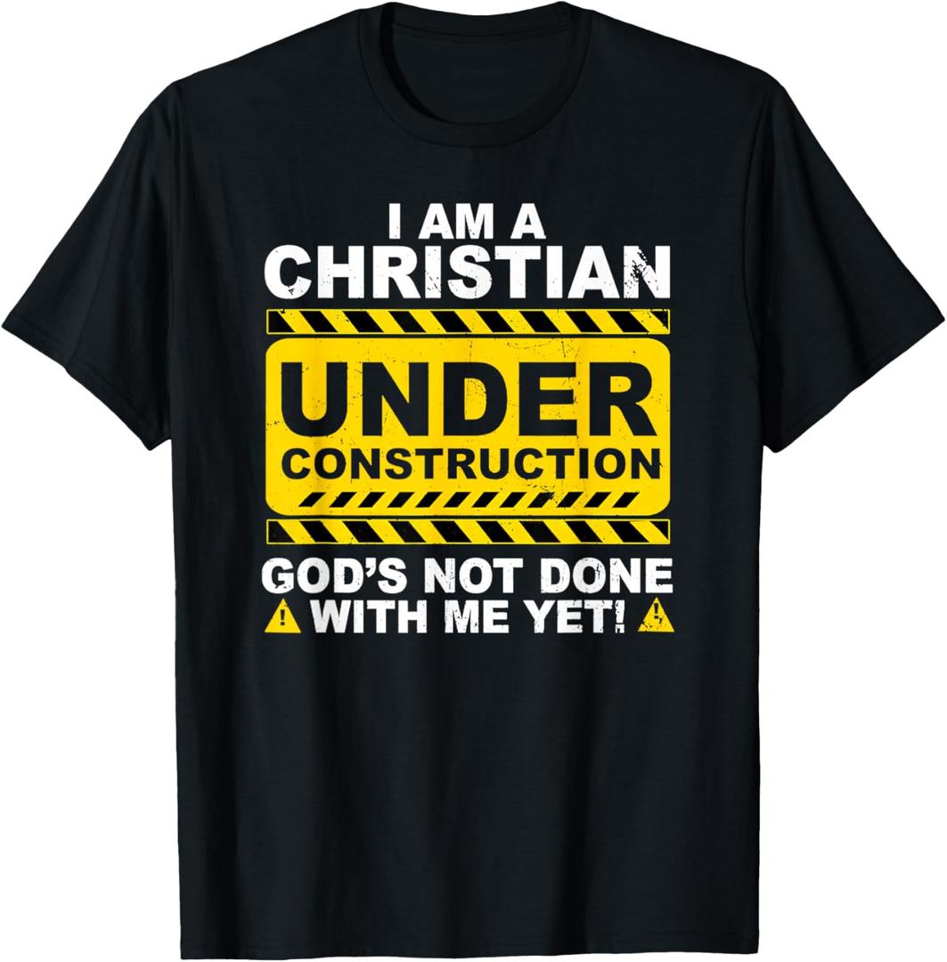 Christian T-Shirt, Black, XL