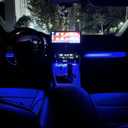 HIGH FLYING 2019-2025 for Toyota RAV4 Center Console Dashboard LED Light Strip with On+Off Switch 3pcs Car Interior Accessories (Blue)