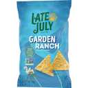4 x Late July Snacks, Garden Ranch Tortilla Chips, 7.8-oz. Bag (7.8 Ounce (Pack of 1))
